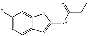 Propanamide, N-(6-fluoro-2-benzothiazolyl)- (9CI) Struktur