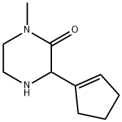 Piperazinone, 3-(1-cyclopenten-1-yl)-1-methyl- (9CI) Struktur