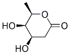 D-lyxo-Hexonic acid, 2,6-dideoxy-, delta-lactone (9CI) Struktur