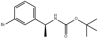 TERT-BUTYL [(1S)-1-(3-BROMOPHENYL)ETHYL]CARBAMATE Struktur