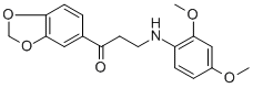 1-(1,3-BENZODIOXOL-5-YL)-3-(2,4-DIMETHOXYANILINO)-1-PROPANONE Struktur