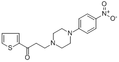 3-[4-(4-NITROPHENYL)PIPERAZINO]-1-(2-THIENYL)-1-PROPANONE Struktur