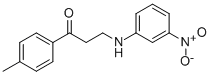 1-(4-METHYLPHENYL)-3-(3-NITROANILINO)-1-PROPANONE Struktur