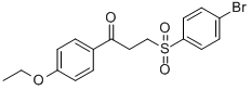 3-[(4-BROMOPHENYL)SULFONYL]-1-(4-ETHOXYPHENYL)-1-PROPANONE Struktur