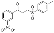 3-[(4-METHYLPHENYL)SULFONYL]-1-(3-NITROPHENYL)-1-PROPANONE Struktur