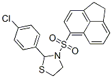 Thiazolidine, 2-(4-chlorophenyl)-3-[(1,2-dihydro-5-acenaphthylenyl)sulfonyl]- (9CI) Struktur