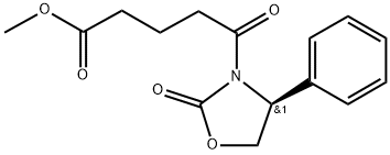 3-Oxazolidinepentanoic acid,d,2-dioxo-4-phenyl-,Methyl ester,(4S)- Struktur