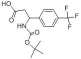 3-TERT-BUTOXYCARBONYLAMINO-3-(4-TRIFLUOROMETHYL-PHENYL)-PROPIONIC ACID Struktur