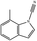 1H-Indole-1-carbonitrile,7-methyl-(9CI) Struktur