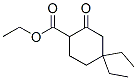 Cyclohexanecarboxylic acid, 4,4-diethyl-2-oxo-, ethyl ester (9CI) Struktur