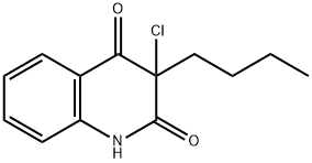 2,4(1H,3H)-Quinolinedione,  3-butyl-3-chloro- Struktur