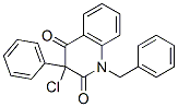 2,4(1H,3H)-Quinolinedione,  3-chloro-3-phenyl-1-(phenylmethyl)- Struktur