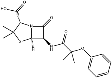 (2S,5β)-3,3-ジメチル-6α-[(2-メチル-1-オキソ-2-フェノキシプロピル)アミノ]-7-オキソ-4-チア-1-アザビシクロ[3.2.0]ヘプタン-2β-カルボン酸