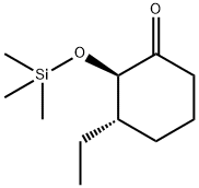 Cyclohexanone, 3-ethyl-2-[(trimethylsilyl)oxy]-, (2R,3S)- (9CI) Struktur