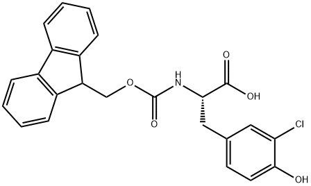 FMOC-L-3-氯酪氨酸, 478183-58-3, 結(jié)構(gòu)式