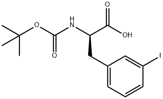 BOC-D-PHE(3-I)-OH Struktur