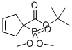 3-CYCLOPENTENE-1-CARBOXYLIC ACID, 1-(DIMETHOXYPHOSPHINYL)-, 1,1-DIMETHYLETHYL ESTER Struktur