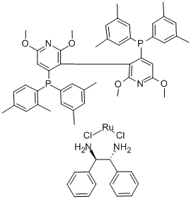 DICHLORO[(R)-(+)-2,2',6,6'-TETRAMETHOXY-4,4'-BIS(DI(3,5-XYLYL)PHOSPHINO)-3,3'-BIPYRIDINE][(1R,2R)-(+)-1,2-DIPHENYLETHYLENEDIAMINE]RUTHENIUM (II) price.