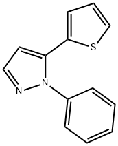 1-phenyl-5-(thiophen-2-yl)-1H-pyrazole Struktur