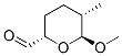 2H-Pyran-2-carboxaldehyde, tetrahydro-6-methoxy-5-methyl-, (2S,5S,6S)- (9CI) Struktur