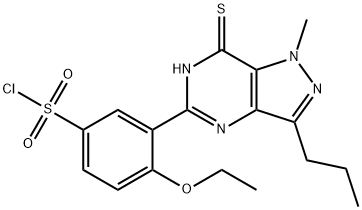 3-(6,7-Dihydro-1-Methyl-3-propyl-7-thioxo-1H-pyrazolo[4,3-d]pyriMidin-5-yl)-4-ethoxy-benzenesulfonyl Chloride Struktur