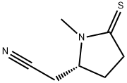 2-Pyrrolidineacetonitrile,1-methyl-5-thioxo-,(2R)-(9CI) Struktur