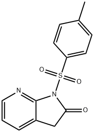 2H-Pyrrolo[2,3-b]pyridin-2-one, 1,3-dihydro-1-[(4-methylphenyl)sulfonyl]- Struktur