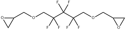 1,5-bis(2,3-epoxypropoxy)-2,2,3,3,4,4-hexafluoropentane  Struktur