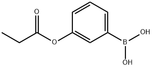 3-PROPIONOXYPHENYLBORONIC ACID Struktur