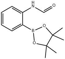 N-[2-(4,4,5,5-TETRAMETHYL-1,3,2-DIOXABOROLAN-2-YL)PHENYL]FORMAMIDE Struktur