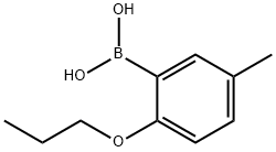 5-METHYL-2-PROPOXYPHENYLBORONIC ACID Struktur