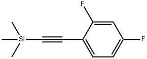 (2 4-DIFLUOROPHENYLETHYNYL)TRIMETHYLSIL& Struktur