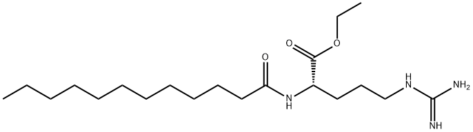 N(alpha)-lauroylarginine ethyl ester Struktur