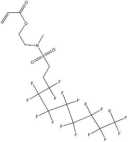 Propenoic acid 2-[[(3,3,4,4,5,5,6,6,7,7,8,8,9,9,10,10,10-heptadecafluorodecyl)sulfonyl]methylamino]ethyl ester Struktur