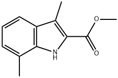 methyl 3,7-dimethyl-1H-indole-2-carboxylate Struktur