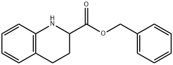 1,2,3,4-TETRAHYDRO-QUINOLINE-2-CARBOXYLIC ACID BENZYL ESTER
 Struktur