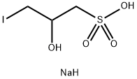 sodium 2-hydroxy-3-iodopropanesulphonate Struktur