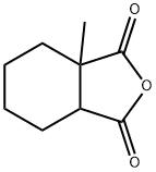 3a,4,5,6,7,7a-ヘキサヒドロ-3a-メチル-1,3-イソベンゾフランジオン 化學構造式