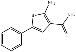 2-Amino-5-phenyl-3-thiophenecarboxamide Struktur