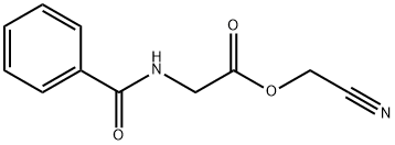 CYANOMETHYL (BENZOYLAMINO)ACETATE Struktur