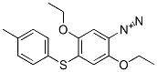 2,5-diethoxy-4-[(4-methyl-phenyl)thio]-Benzenediazonium Struktur