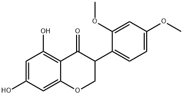 3-(2,4-dimethoxyphenyl)-5,7-dihydroxy-chroman-4-one