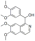 alpha-(3,4-dimethoxyphenyl)-6,7-dimethoxyisoquinoline-1-methanol Struktur