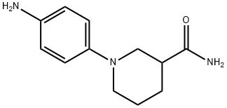 1-(4-aminophenyl)piperidine-3-carboxamide Struktur