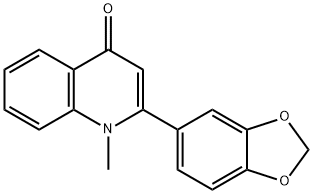 1-メチル-2-(1,3-ジヒドロイソベンゾフラン-5-イル)-1,4-ジヒドロキノリン-4-オン 化學(xué)構(gòu)造式