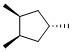 (1α,2α,4β)-1,2,4-トリメチルシクロペンタン 化學(xué)構(gòu)造式