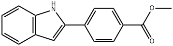 BENZOIC ACID, 4-(1H-INDOL-2-YL)-, METHYL ESTER Struktur