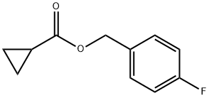 Cyclopropanecarboxylic acid, (4-fluorophenyl)methyl ester (9CI) Struktur