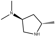 3-Pyrrolidinamine,N,N,5-trimethyl-,(3S,5S)-(9CI) Struktur