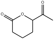 2H-Pyran-2-one, 6-acetyltetrahydro- (9CI) Struktur